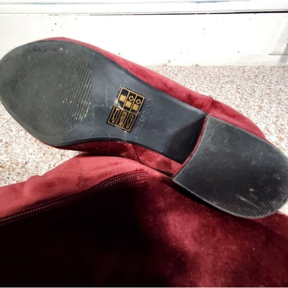 Call It Spring Ankle Velvet Boots Womens Size 8.5 - Picture 5 of 10